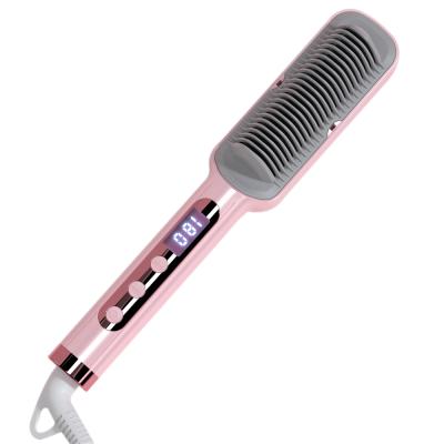 China Home/Hotel/Salon/Travel Wholesale Multifunctional 2 in 1 Negative Ion Professional Straightening Comb Hair Care Comb for Home/Hotel/Travel for sale