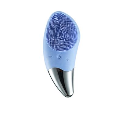 China Waterproof Skin Revitalizer USB Charging Silicone Face Brush IPX7 Electric Soft Silicone Facial Cleaning Brush for sale