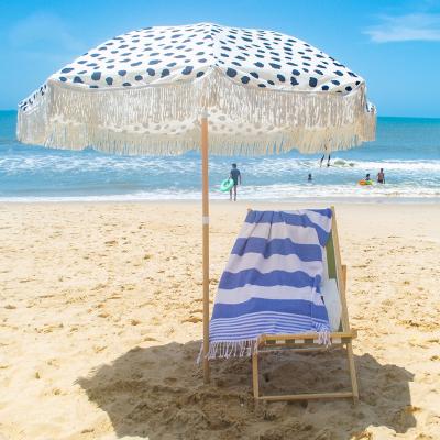 China New Design Sustainable Cotton 100% Rectangle Soft Beach Towel Low MOQ for sale