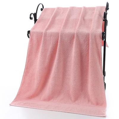 China Sustainable Hot Sale Products Solid Color Dyed Large Cotton 100% Fluffy Bath Towel For Hotel for sale