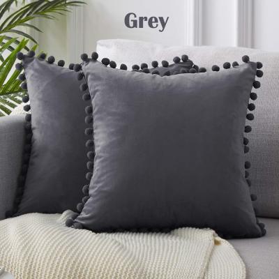 China PORTABLE Custom Luxury Multiple Color Velvet Cushion Pillow Case Tiles Cover for sale