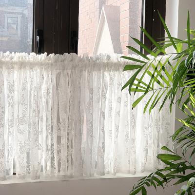 China Blackout American Blackout Perforated Translucidus Curtain Window Gauze Short Frame Curtain (Shading Rate 1%-40%) For Living Room for sale