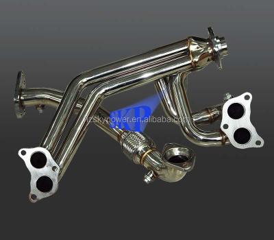 China 201 EXHAUST MANIFOLDS HEADER FOR SU*BA IMPRE*ZA WRX STi 96-02 EJ20 GCB GDA VF34 TD05 for sale