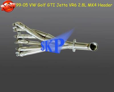 China VW Golf GTI Jetta 2.8L VR6 Mk4 99-05 6-1 SS Exhaust Manifold Header For 99-05 VW Golf GTI Jetta 2.8L VR6 Mk4 for sale