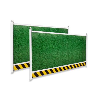 China Original 100% Pure High Quality Wholesale Easily Assembled Vinyl Green Board Safety Barrier for sale