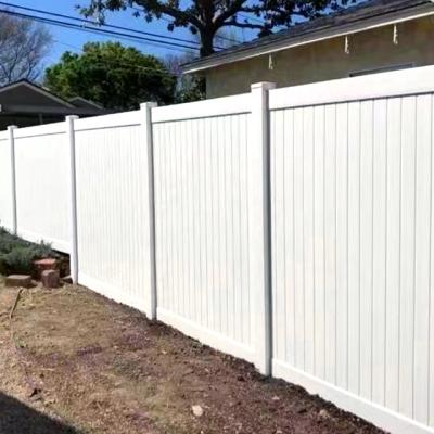 China Easily Assembled Vinyl 100% Pure UV Original Size 6 Feet House Fence Board for sale