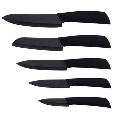 China Amazon Hot Sale Black Blade Stocked Ceramic Knife With Sizes 3 Inch 4 Inch 5 Inch 6 Inch for sale