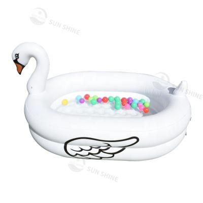 China 2020 New Kiddie Shape Eco-friendly Animal Plastic Pool Bubble Bottom Outdoor Sun Water Playing Pool for sale