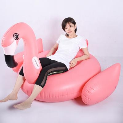 China 0.25mm PVC 6P Sunshine Water Park Flamingo Pool Float Inflatable Pool Raft Adults Ride On Water Toys for sale