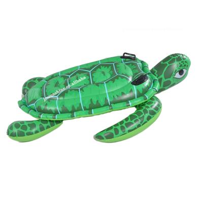 China Custom Outdoor Water Fun Large Ride-On Adult Sea Turtle, Beach Party Inflatable Turtle Pool Lounge for sale