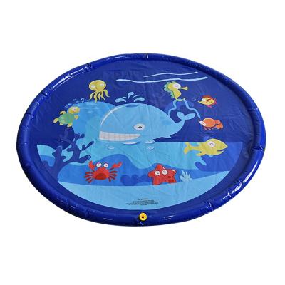 China 2020 Eco-froendly PVC Backyard Water Fun Splash Pad 68 Inch Kids Inflatable Splash Pad Sprinkler For Kids Toddler for sale