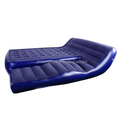 China Factory Customization Blue Inflatable Air Bed Sofa Bed Sofa Bed 2in1 Inflatable Air Furniture for sale