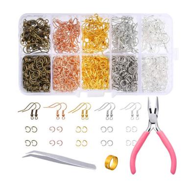 China Wholesale Trendy Handmade Jewelry Accessories Pop Rings Earrings Hook Set Jewelry Making Tools Kit Supplies for sale