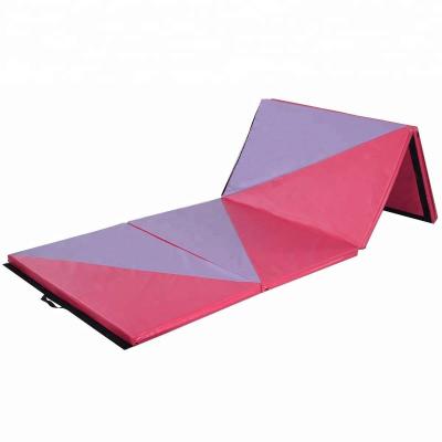 China Gymnastics Mats 4 EPE Exercise PU Cover Gym Times Mats for sale