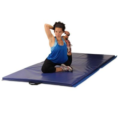 China PU Folding Mat With Five One Piece , Mat Type Cheap Gym Mats for sale