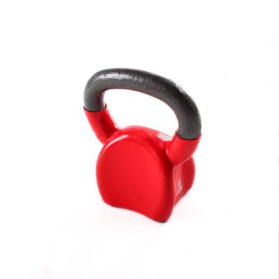 China Durable 2021 New Colored PVC Contoured Vinyl Coated Kettlebell for sale