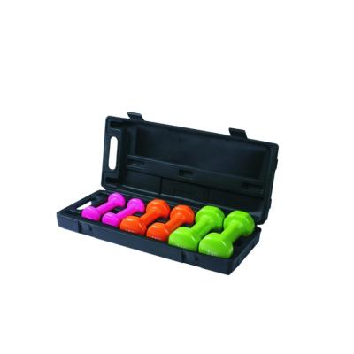 China Colorful durable vinyl portable dumbbell set on sale for sale