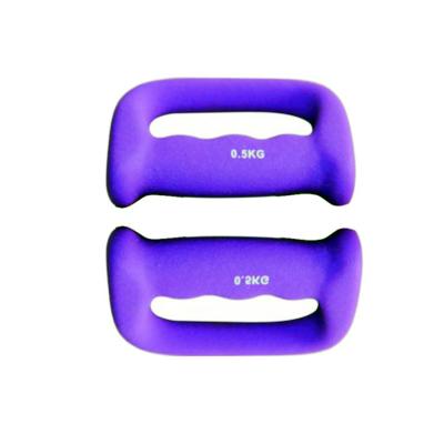 China Universal rubber dumbbell with hand grip for sale