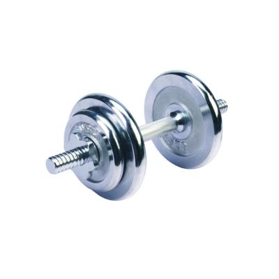 China Durable 30KG Chrome Plate Cast Iron Barbell And Dumbbell Set for sale