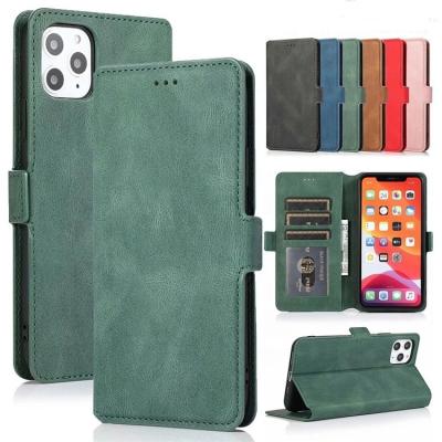 China Shockproof Leather iPhone 13 12Mini 11 pro XS max X XR 8 Flip Wallet Case For 7 6s 6 plus Cover Se Card Holder Slot Phone Case 2020 for sale