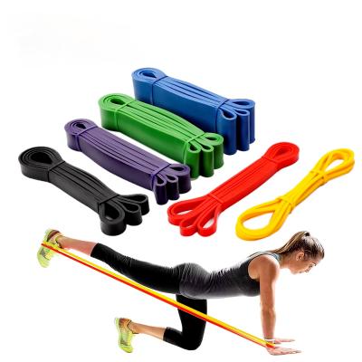 China Latex Purple Pull Up Resistance Band Body Stretching Exercise Bands for sale