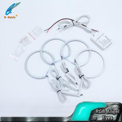 China 5050 SMD RGB Angel Eyes 4*131mm E46 E36 E39 Led Angel Eyes For BMW Halo Rings E-mark RGB Angel Eyes for sale