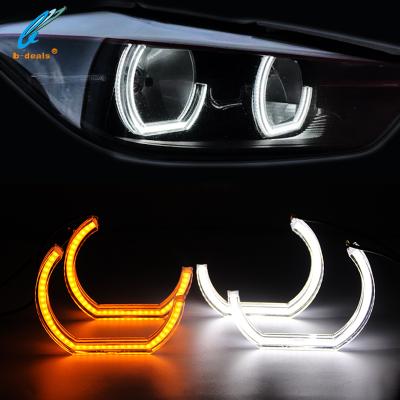 China Turn Signal Acrylic C Shape Crystal Angel Eyes For B.MW E90 E92 F30 Halo Ring for sale