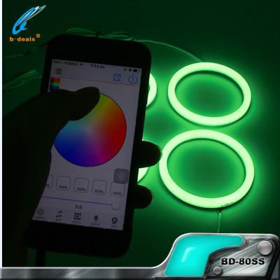 China Plastic soft light remote control wifi RGB color led angel eyes for BMW e60 for sale