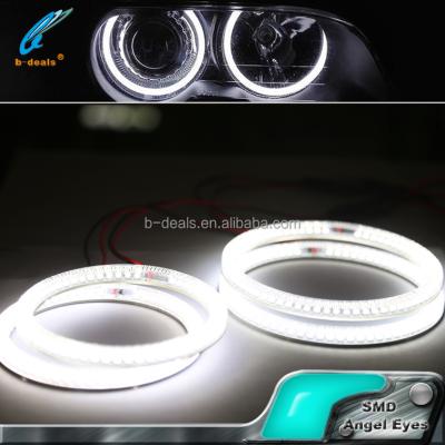 China Car Head Light 126mm Flesh 106mm Led Angel Eyes Halo Kits Led Headlight Rings For Ford F.ocus 05+ for sale