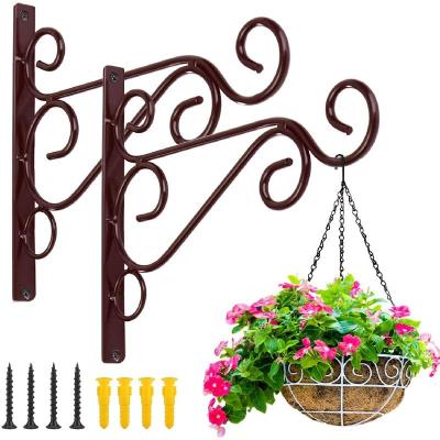 China Sustainable Plants Hangers Post Plantser Boxes Outdoor Basket Wall Hanging Frames For Hanging Wind Rings Outdoor for sale