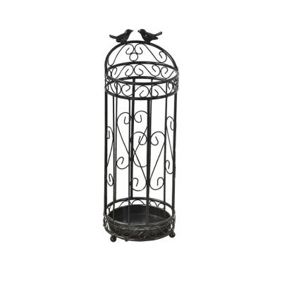 China Stylish Umbrella Stand Holder Stand for Home and Office, Black with Birds Decoration for sale