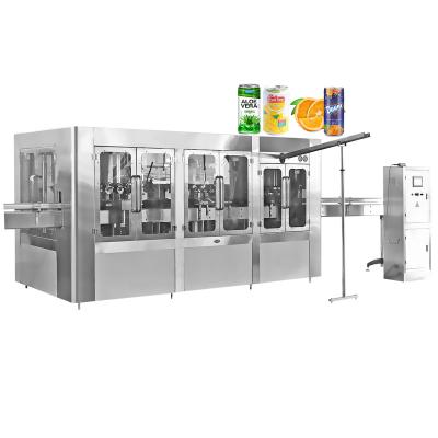 China Food Canned Juice Filling Machine New Upgrade Automatic High Speed ​​Beverage Can Filling Machine for sale