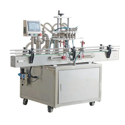 China YT4T-4G Linear Fully Automatic Pneumatic Liquid Beverage Filler 500ml Soda Water Bottling Liquid Filling Machine For PET Bottle for sale