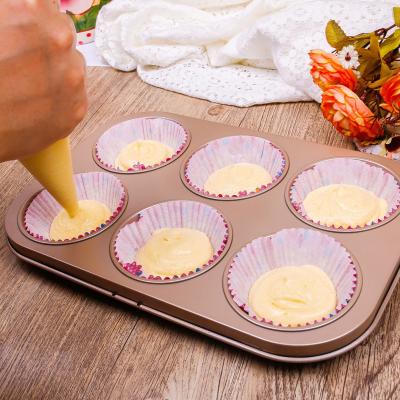 China New 16 Cup Cake Dish Cake Non Stick Kitchen Sustainable Baking Mold With Quality Guarantee for sale