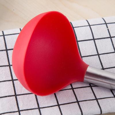 China Viable 4 Pieces Silicone Kitchen Utensil Kitchen Instruments Cooking Tool Stick Pot Shovel Spoon Non Set Kitchen Tools for sale