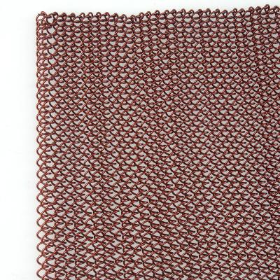 China Plain Weave Stainless Steel Spiral Wire Mesh For Wall Cladding for sale