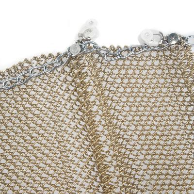 China Spiral Weaving Factory Directly Supply Good Price Home Decoration Screen Decorative Metal Mesh for sale