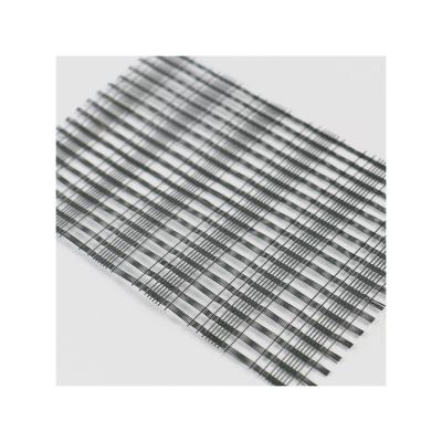 China Manufacture best-selling quality porcelain spiral weave decorative laminated glass-metal wire mesh for sale