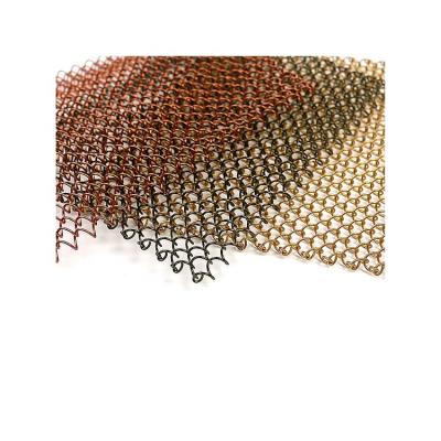 China Direct Price Metal Plain Weave Factory Supply Decorative Mesh Curtain for sale