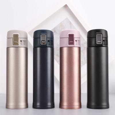 China PORTABLE Custom Logo Coffee Thermos Double Wall Stainless Steel Thermos Mug Tumbler Cup With Bounce Lid for sale