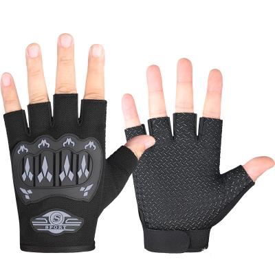 China Waterproof Hot Sale Fitness Cycling Gloves Motorcycle Half Finger Outdoor Cycling Riding Gloves for sale