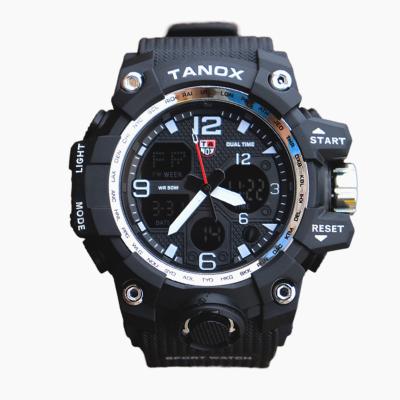 China Alarm Brand Men Dual Digital LED Military Wristwatch Waterproof Camouflage Watch Men's Clock Sports Watch for sale