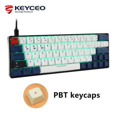 China Hotswap Custom Game Tastatur Small Wireless Gaming Keyboard Package 60% Customized Mini Programmable Usb Wired Pas for sale