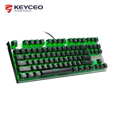 China China Factory OEM87 LED Gaming Keyboard RGB Mini Mini USB Key Lighting Wired Mechanical Keyboard Computer Games Game Ser for sale