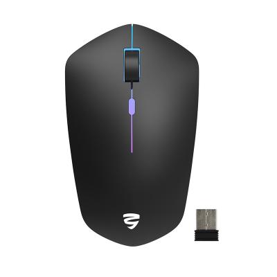 China Unique Shape Backlit RGB 2.4G Rechargeable Wireless Desktop Mouse Comply Qi Charging Standard Support Customize Patterns and Logos for sale