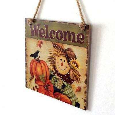 China Laser Cutting Creative Sunflower Wooden Hangings Autumn Festival Harvest Country Thanksgiving Ornament Wooden Hangings are Customizable for sale