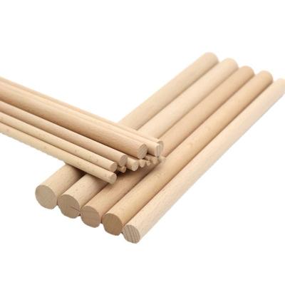 China Europe Furniture Custom Solid Accessories Wooden Dowels Round White Natural Birch Wooden Finger Rod for sale