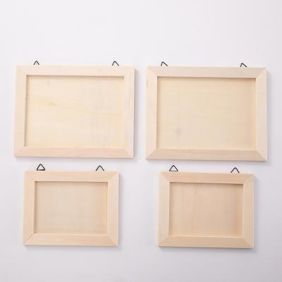 China Europe wood frame photo display table top display wall mount solid wood glass photo frame package for sale