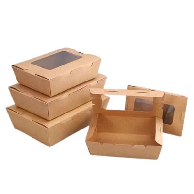 China Disposable Success Bowl Disposable Materials Food Container Packaging Paper Takeout Box for sale