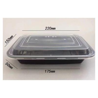 China Disposable Stable Quality Disposable Plastic Food Container Packaging Take Out Box for sale